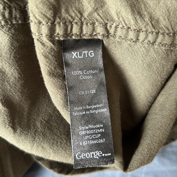 Green Button Down Shirt XL - Picture 6 of 8